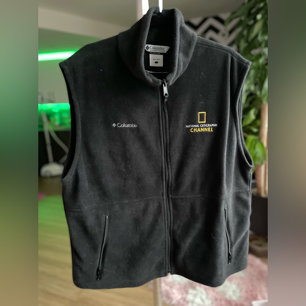 Columbia Fleece Vest Black. - Picture 1 of 8